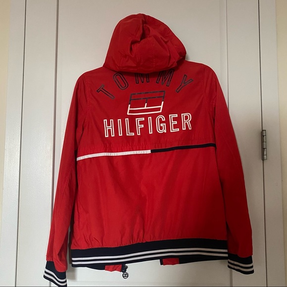 Red Tommy Hilfiger jacket Sz:XS - Picture 4 of 5
